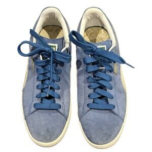 Puma Light Blue Suede Sneakers Classic Low Top Women’s Size 10/Men’s 8.5